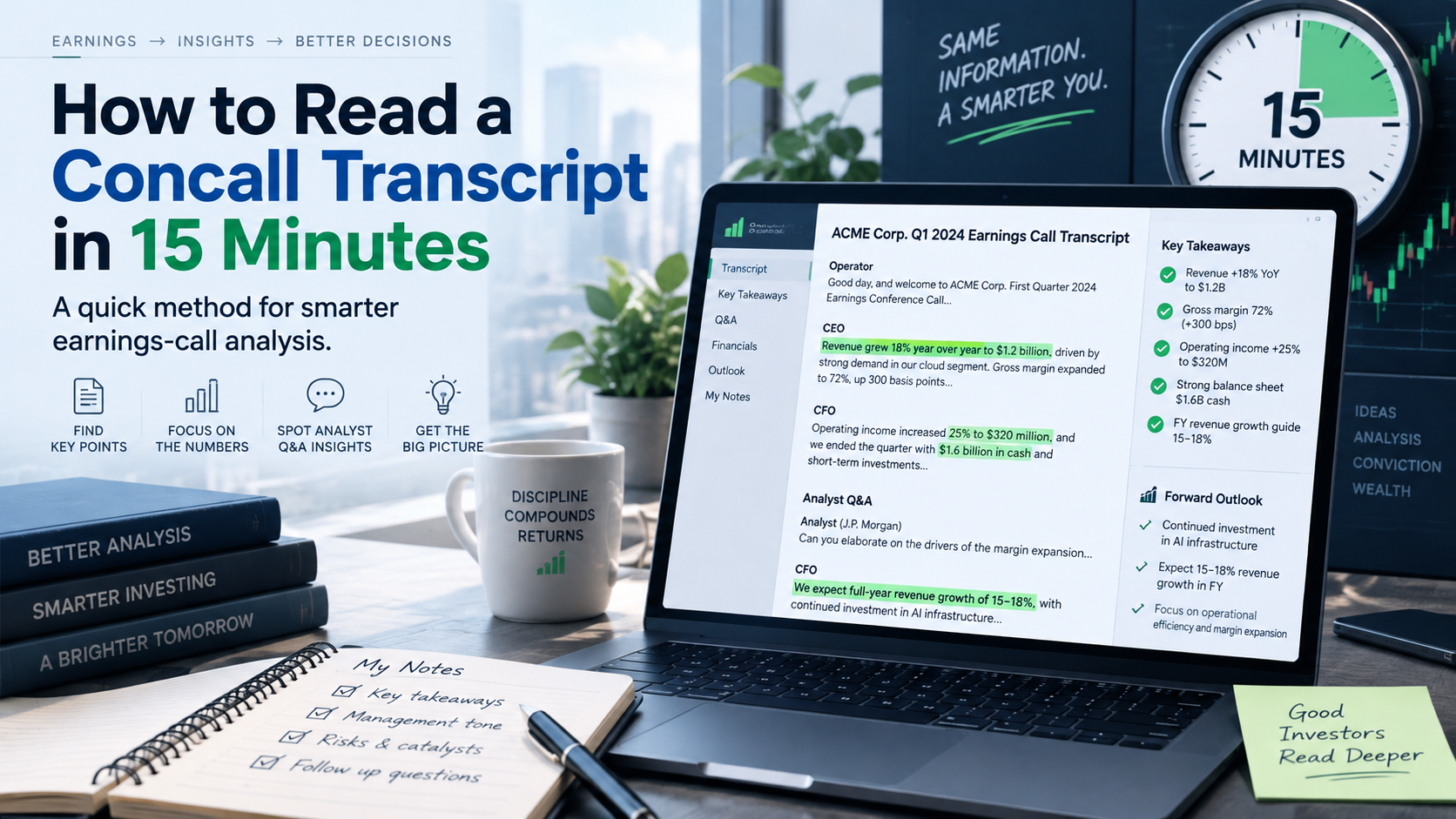 How to read a concall transcript in 15 minutes
