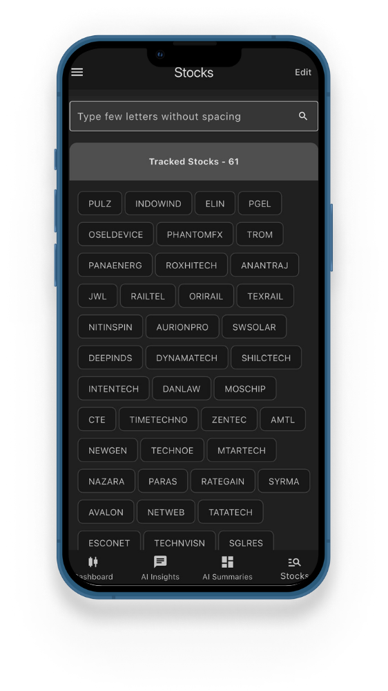 Stocks Page